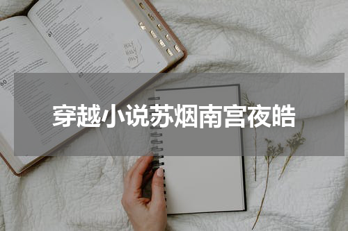 穿越小说苏烟南宫夜皓