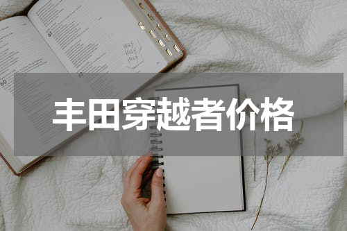 丰田穿越者价格
