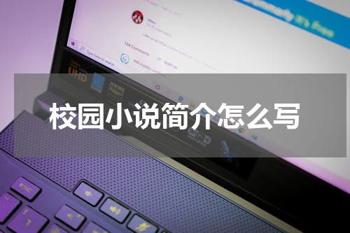 校园小说简介怎么写