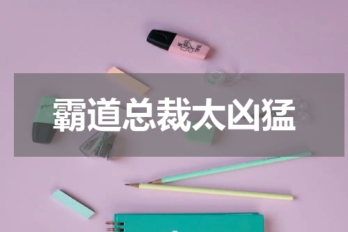 霸道总裁太凶猛