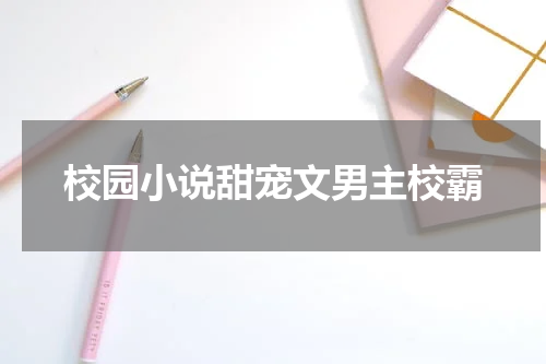 校园小说甜宠文男主校霸