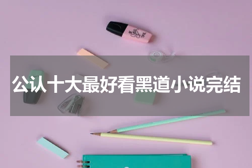 公认十大最好看黑道小说完结
