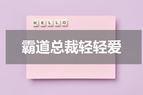 霸道总裁轻轻爱