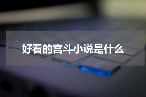 好看的宫斗小说是什么