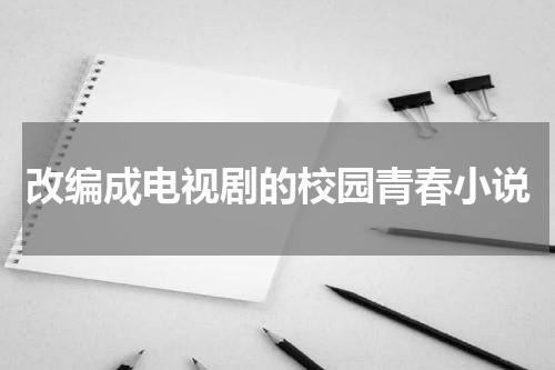 改编成电视剧的校园青春小说