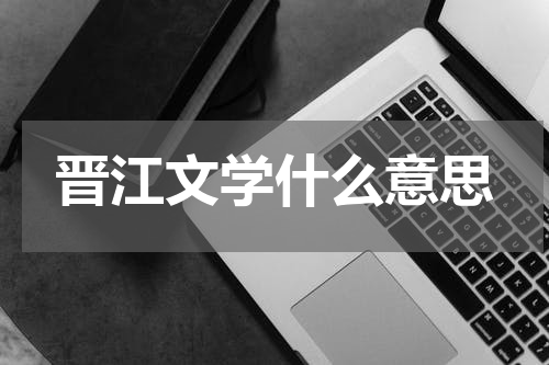晋江文学什么意思