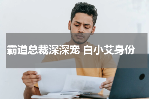 霸道总裁深深宠 白小艾身份