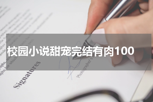 校园小说甜宠完结有肉100