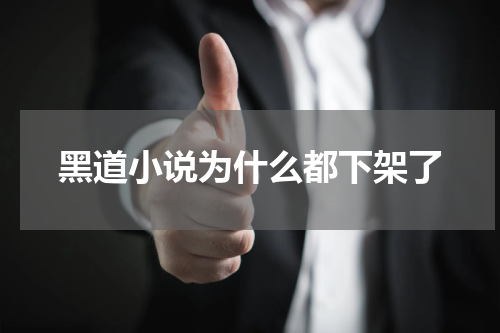 黑道小说为什么都下架了