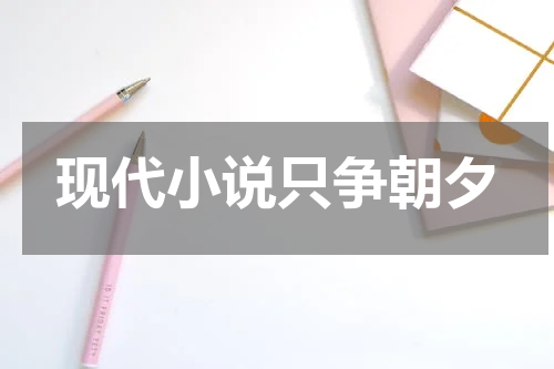 现代小说只争朝夕