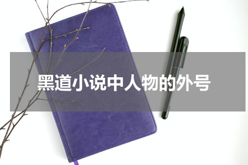 黑道小说中人物的外号