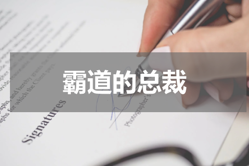 霸道的总裁