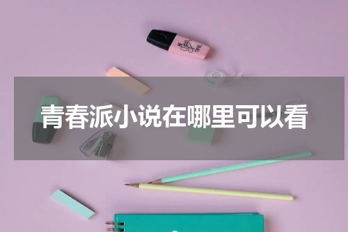 青春派小说在哪里可以看