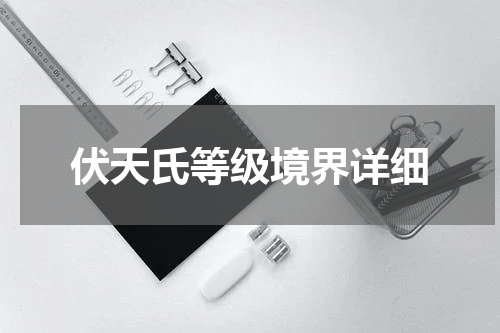 伏天氏等级境界详细