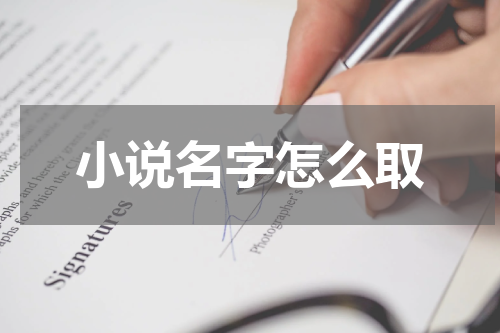 小说名字怎么取