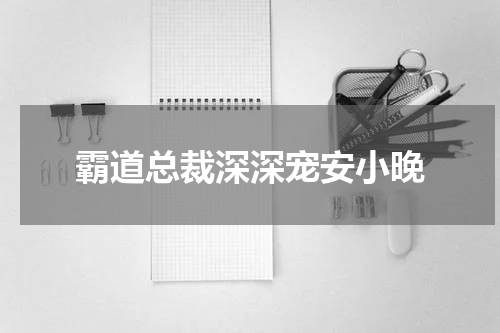 霸道总裁深深宠安小晚