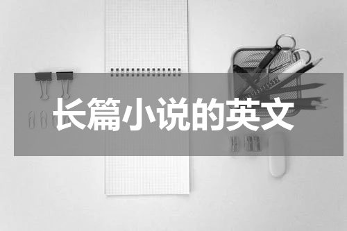 长篇小说的英文