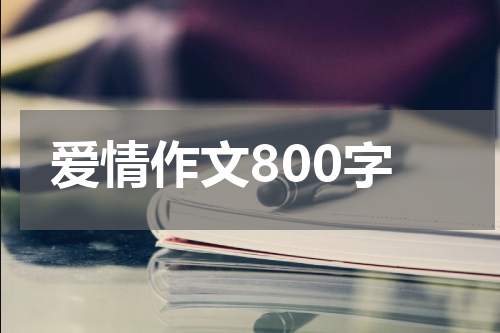 爱情作文800字