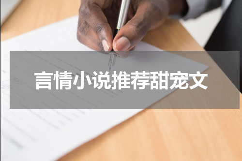 言情小说推荐甜宠文
