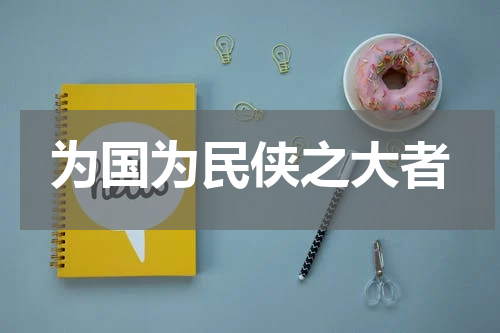 为国为民侠之大者