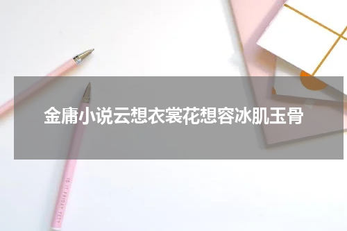 金庸小说云想衣裳花想容冰肌玉骨