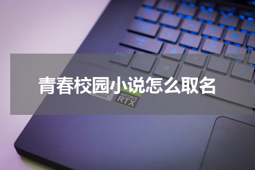 青春校园小说怎么取名