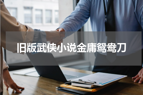 旧版武侠小说金庸鸳鸯刀