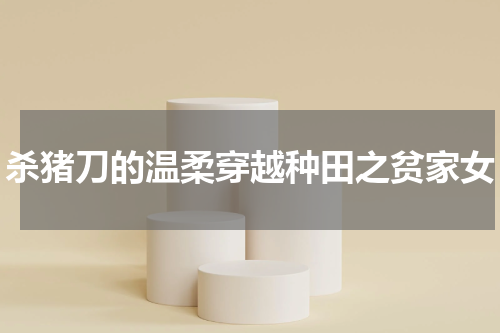 杀猪刀的温柔穿越种田之贫家女