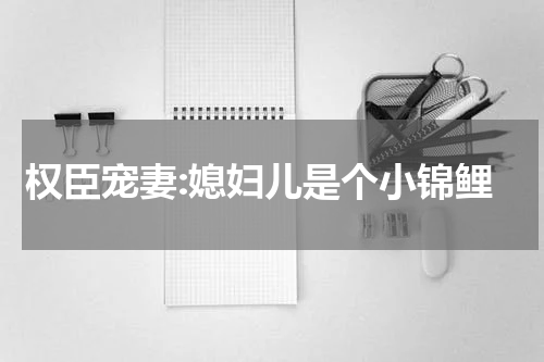 权臣宠妻:媳妇儿是个小锦鲤