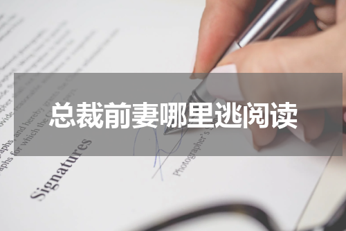 总裁前妻哪里逃阅读