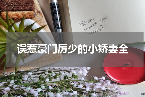误惹豪门厉少的小娇妻全