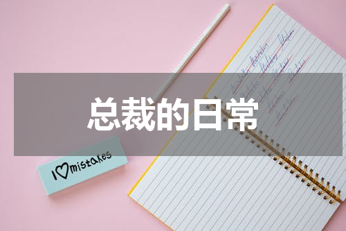 总裁的日常