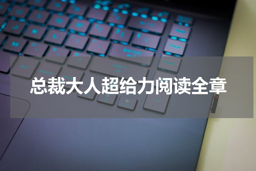 总裁大人超给力阅读全章