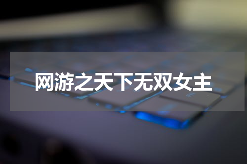 网游之天下无双女主