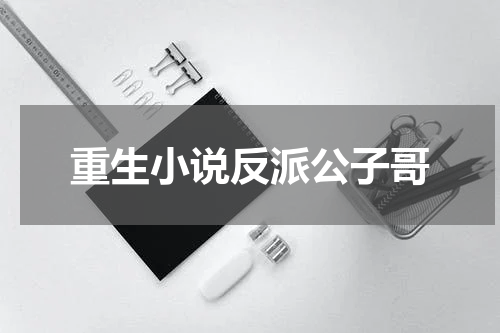 重生小说反派公子哥