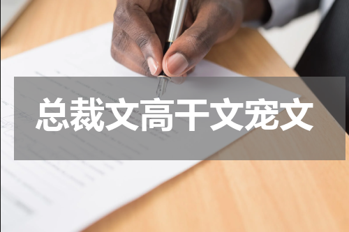总裁文高干文宠文