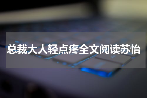 总裁大人轻点疼全文阅读苏怡