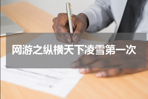 网游之纵横天下凌雪第一次
