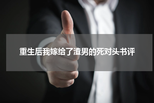 重生后我嫁给了渣男的死对头书评
