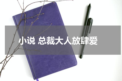 小说 总裁大人放肆爱