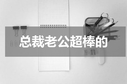 总裁老公超棒的