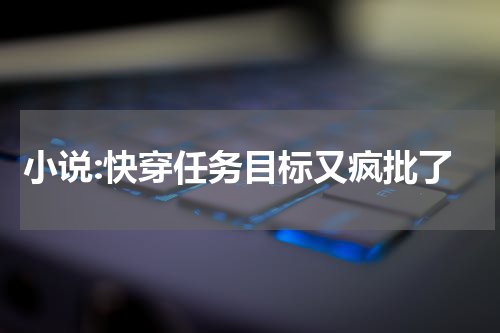小说:快穿任务目标又疯批了