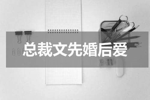 总裁文先婚后爱