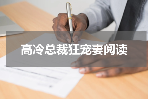 高冷总裁狂宠妻阅读