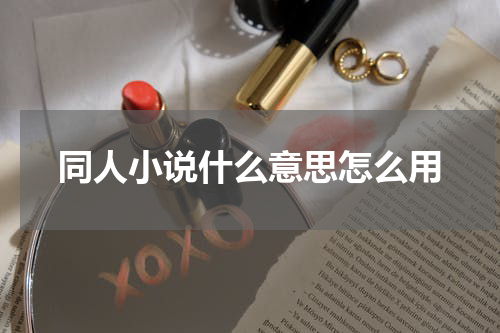 同人小说什么意思怎么用