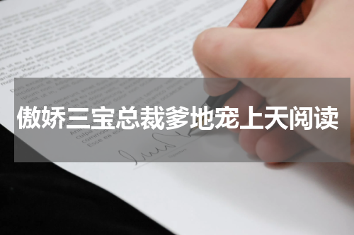 傲娇三宝总裁爹地宠上天阅读