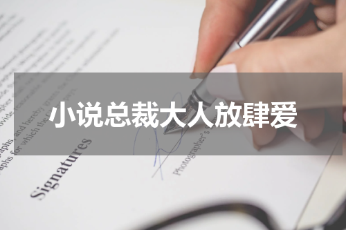 小说总裁大人放肆爱