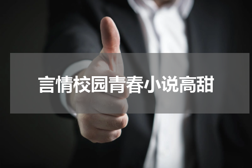 言情校园青春小说高甜