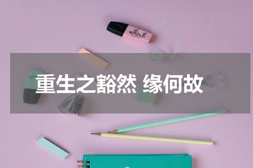 重生之豁然 缘何故
