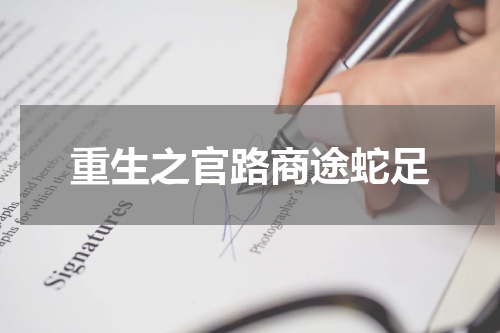 重生之官路商途蛇足
